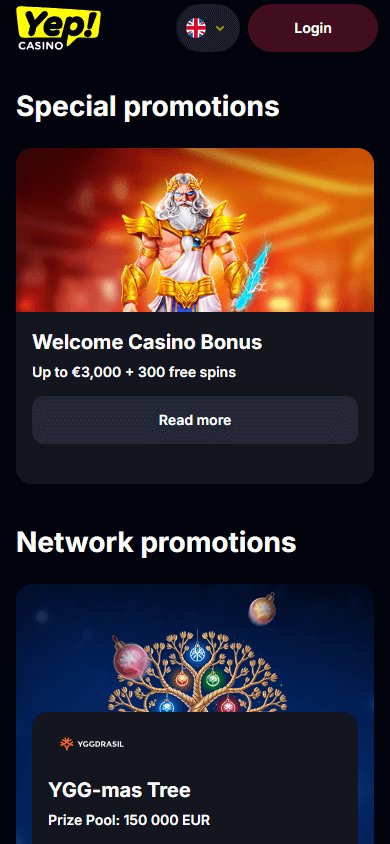 Mi vár rád a YEP Casino magyar játékosoknak? Ebben a cikkben áttekintem a YEP Casino legfontosabb bónuszait, a regisztrációs folyamatot, a mobilalkalmazást és azt, hogy milyen esetekben érdemes elkerülni a platformot. Üdvözlőcsomag és promóciós kódok Ingyenes regisztrációs bónusz (no‑deposit) Mobilalkalmazás és asztali élmény Fizetési módok... Mi vár rád a YEP Casino magyar játékosoknak? itt: Hungary